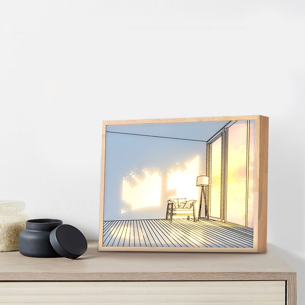 Dimmable LED Sunshine Painting Night Light with Touch Control