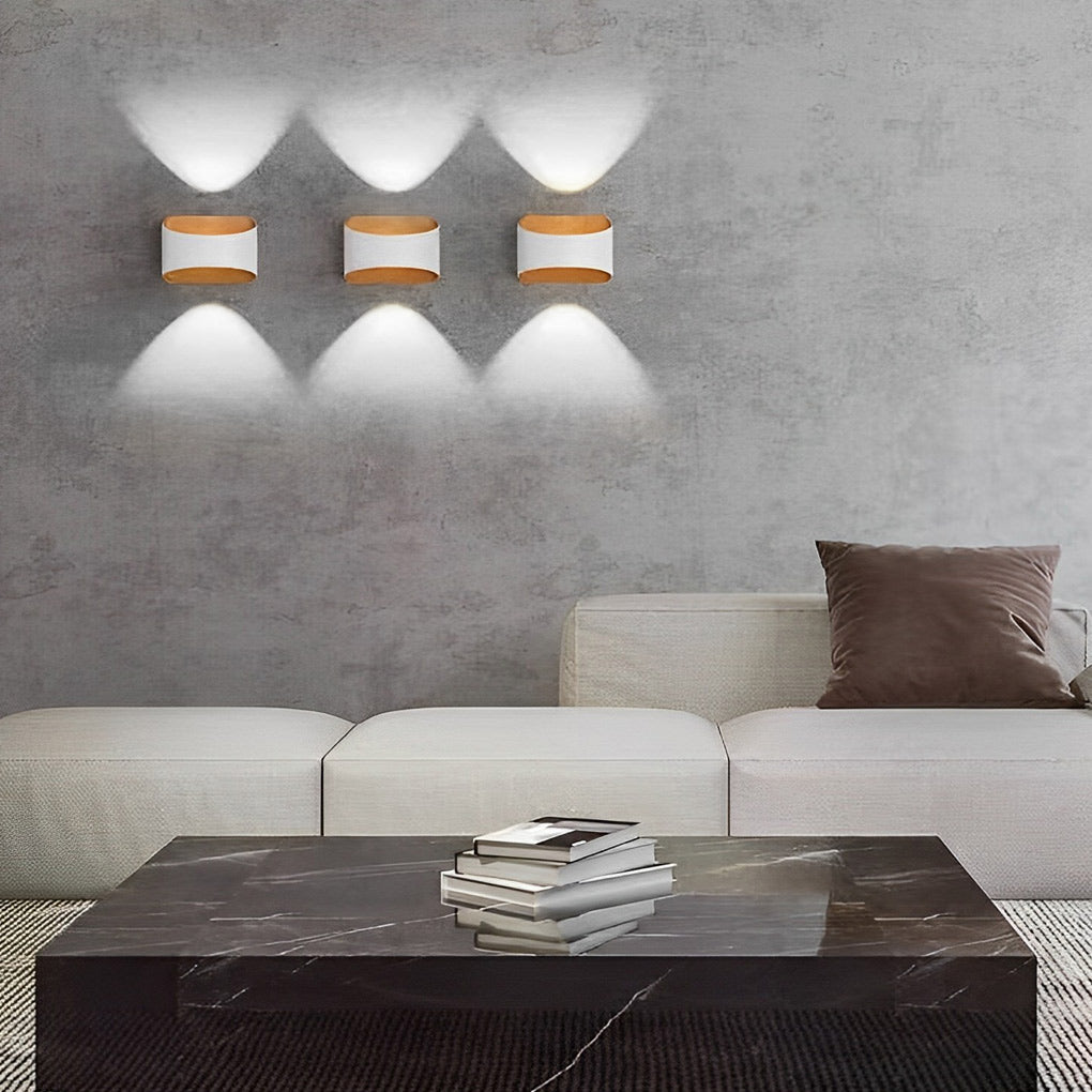 Modern LED Aluminum Waterproof Outdoor Wall Light Up Down Lighting