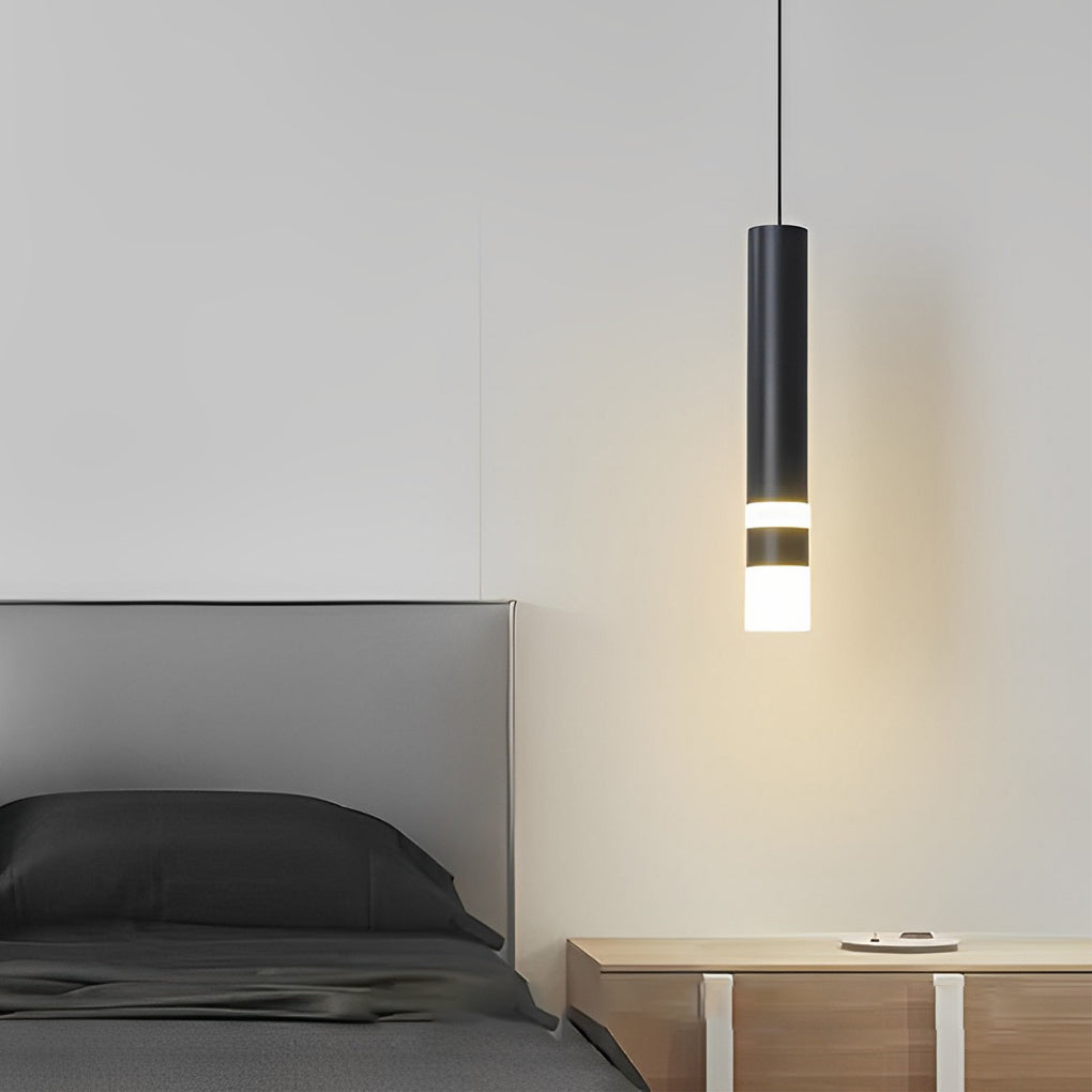 Modern LED Pendant Light Black Aluminum Acrylic Kitchen Island