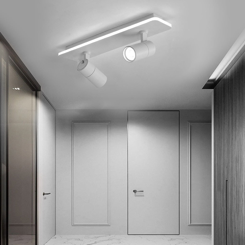 Modern Adjustable LED Track Spotlight - Aluminum Flush Mount 2/3/4