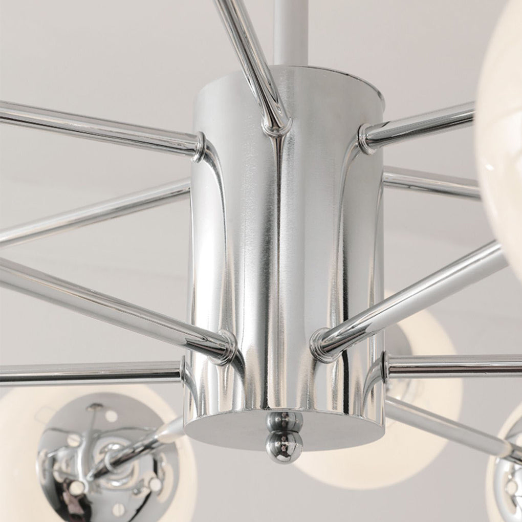 Modern Glass Molecular Chandelier with 3-Step Dimming