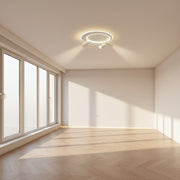 18'' Modern LED Flush Mount Ceiling Light with Adjustable Spotlights