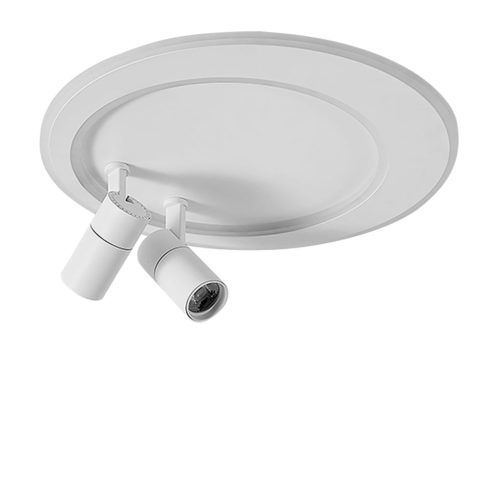 18'' Modern LED Flush Mount Ceiling Light with Adjustable Spotlights