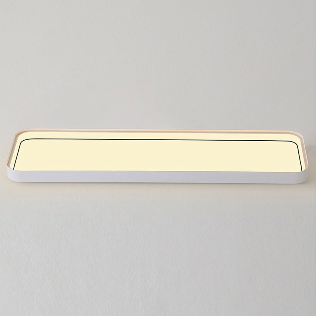 18" Rectangular LED Flush Mount Ceiling Light with Remote Control
