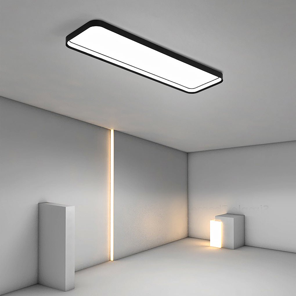 18" Rectangular LED Flush Mount Ceiling Light with Remote Control