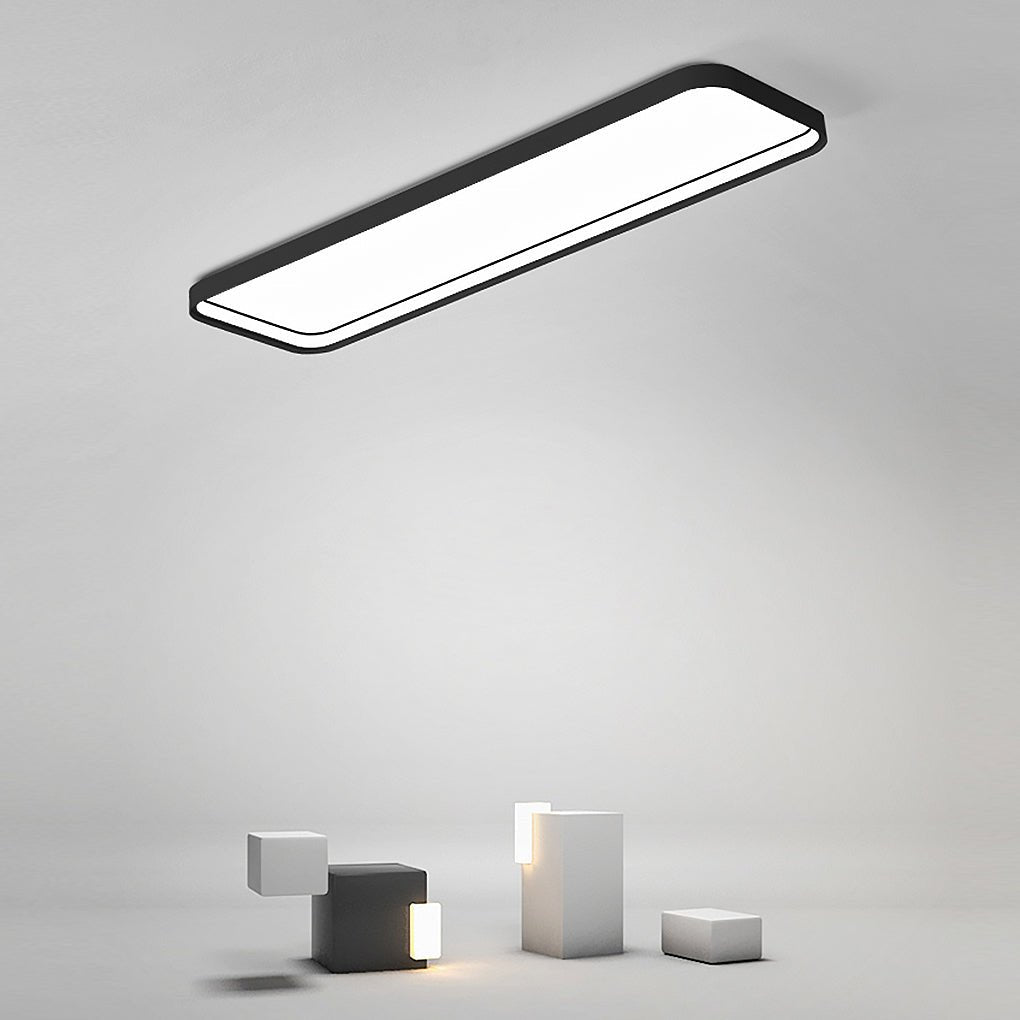 18" Rectangular LED Flush Mount Ceiling Light with Remote Control