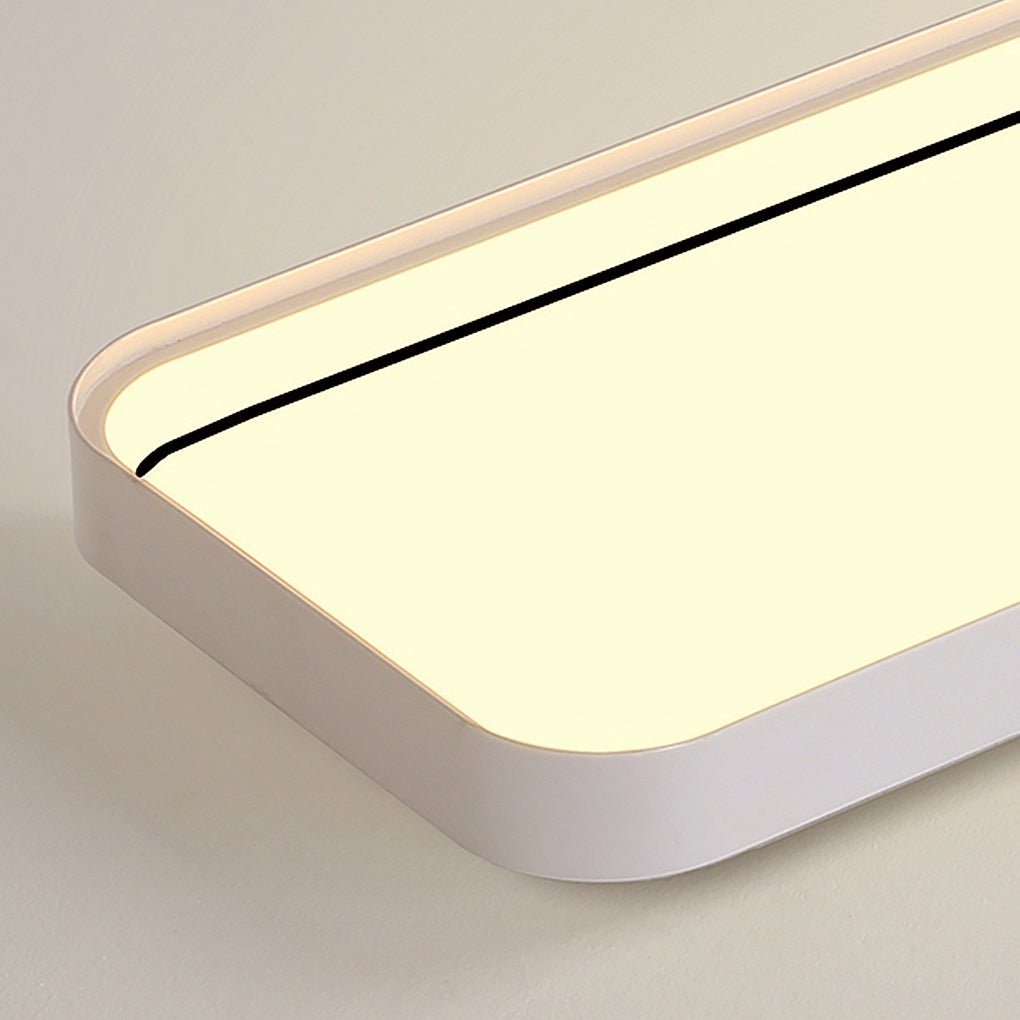 18" Rectangular LED Flush Mount Ceiling Light with Remote Control