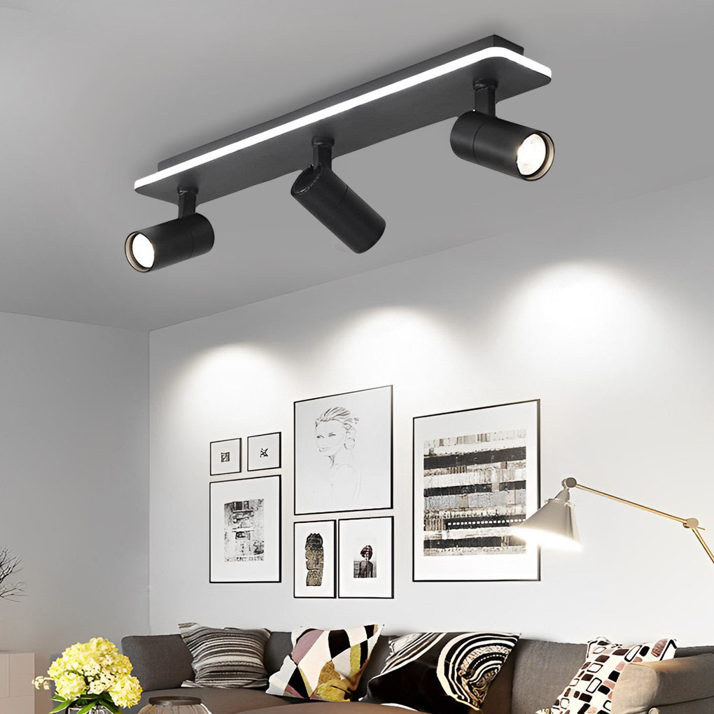 Modern Adjustable LED Track Spotlight - Aluminum Flush Mount 2/3/4
