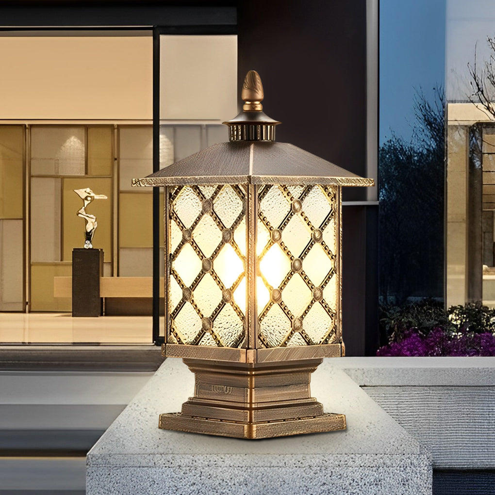Modern Outdoor Fence Post Light Waterproof Pillar Lamp
