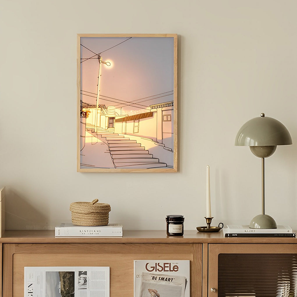 Dimmable LED Sunshine Painting Night Light with Touch Control