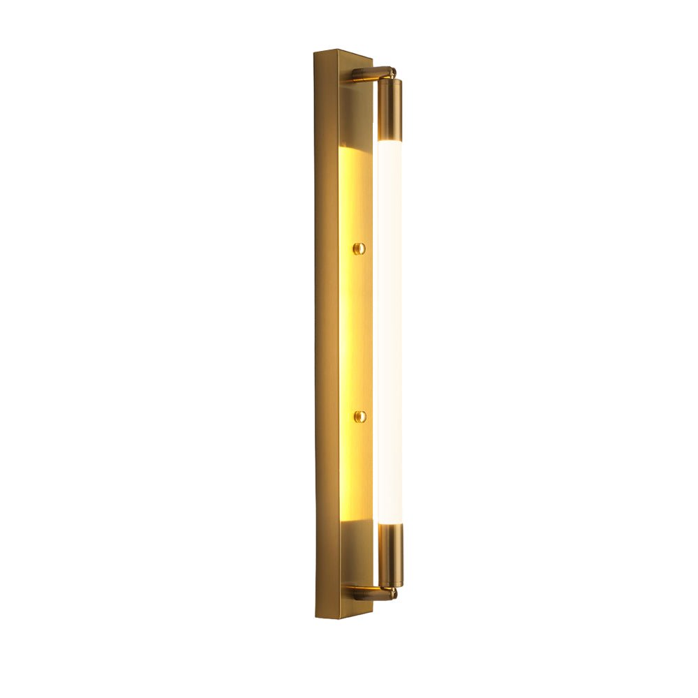 Modern Acrylic Tube LED Wall Light 19.7" - Black/Gold/Chrome