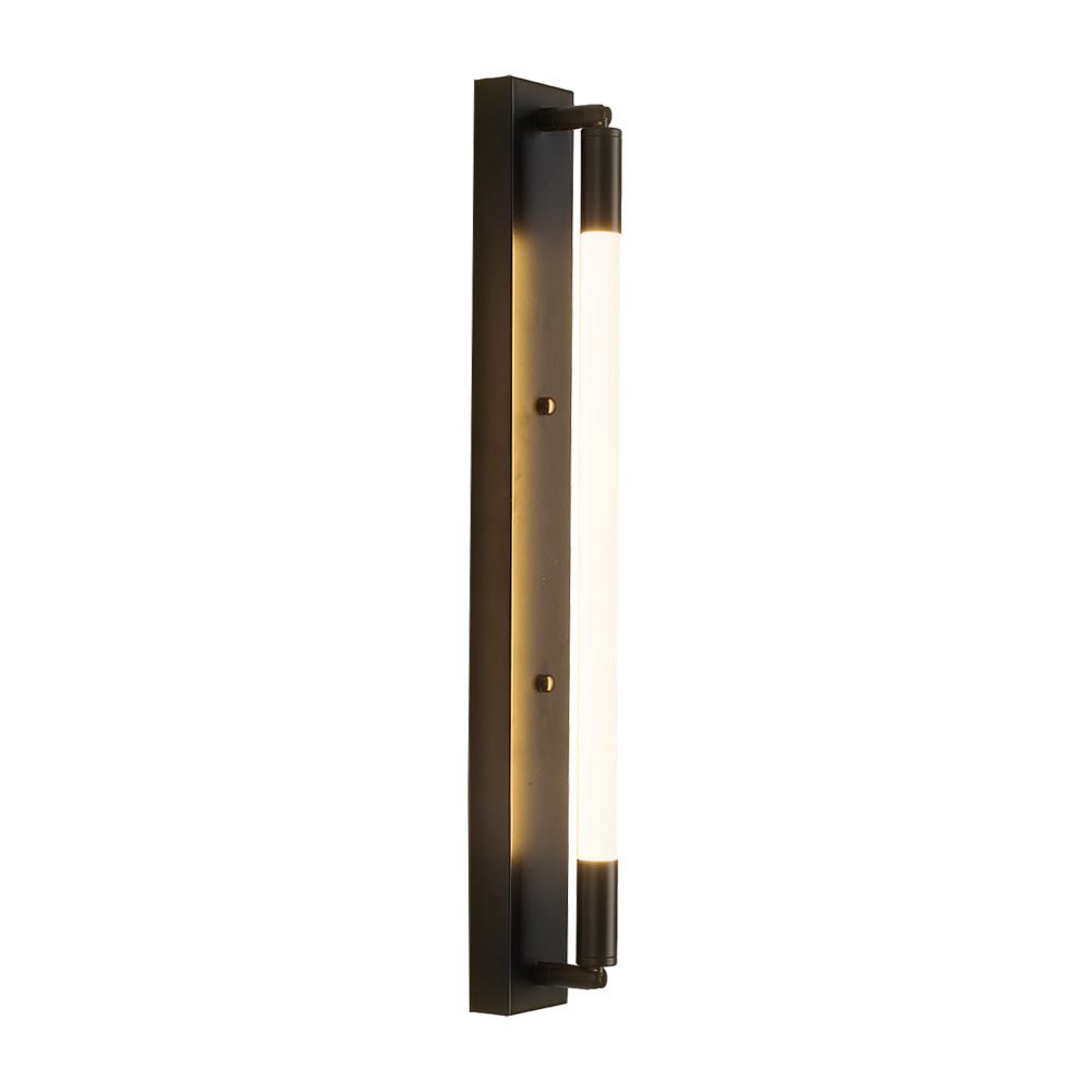 Modern Acrylic Tube LED Wall Light 19.7" - Black/Gold/Chrome