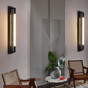Modern Acrylic Tube LED Wall Light 19.7" - Black/Gold/Chrome