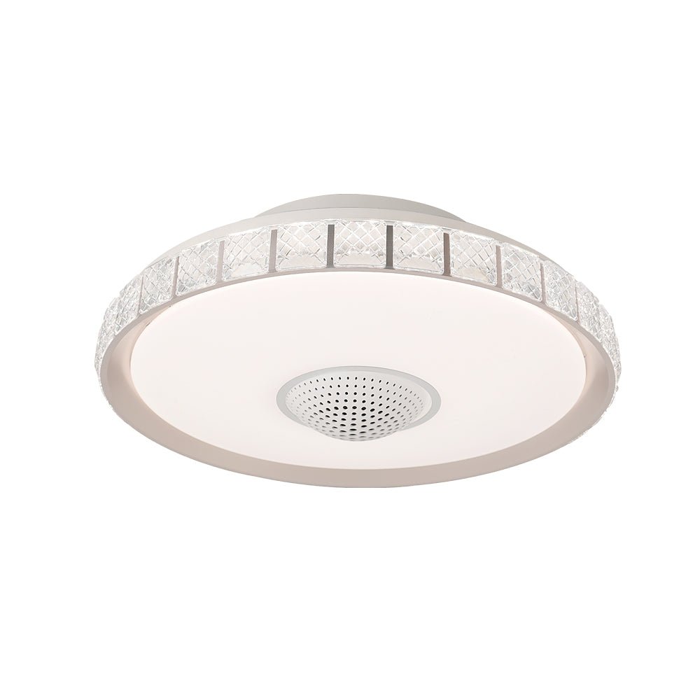19.7" Bladeless LED Ceiling Fan with Light & Remote Control
