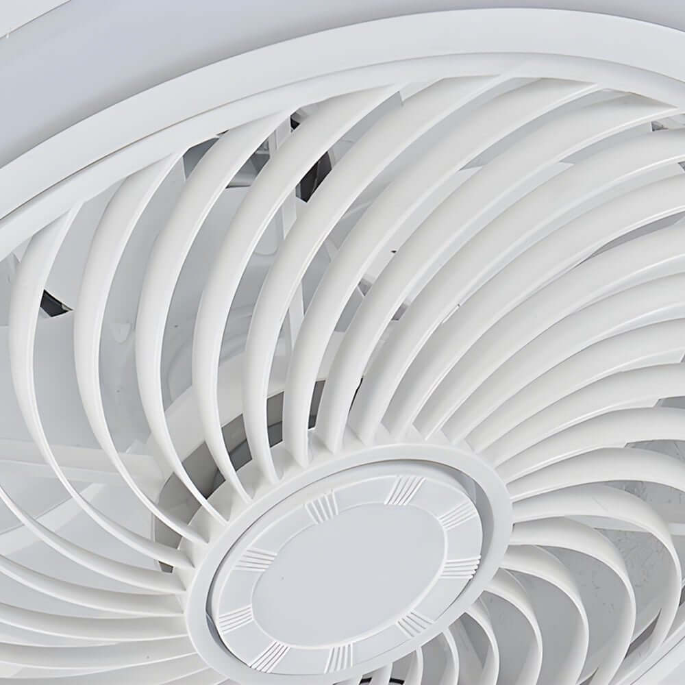 19.7" Modern Bladeless Ceiling Fan with LED Light and Remote