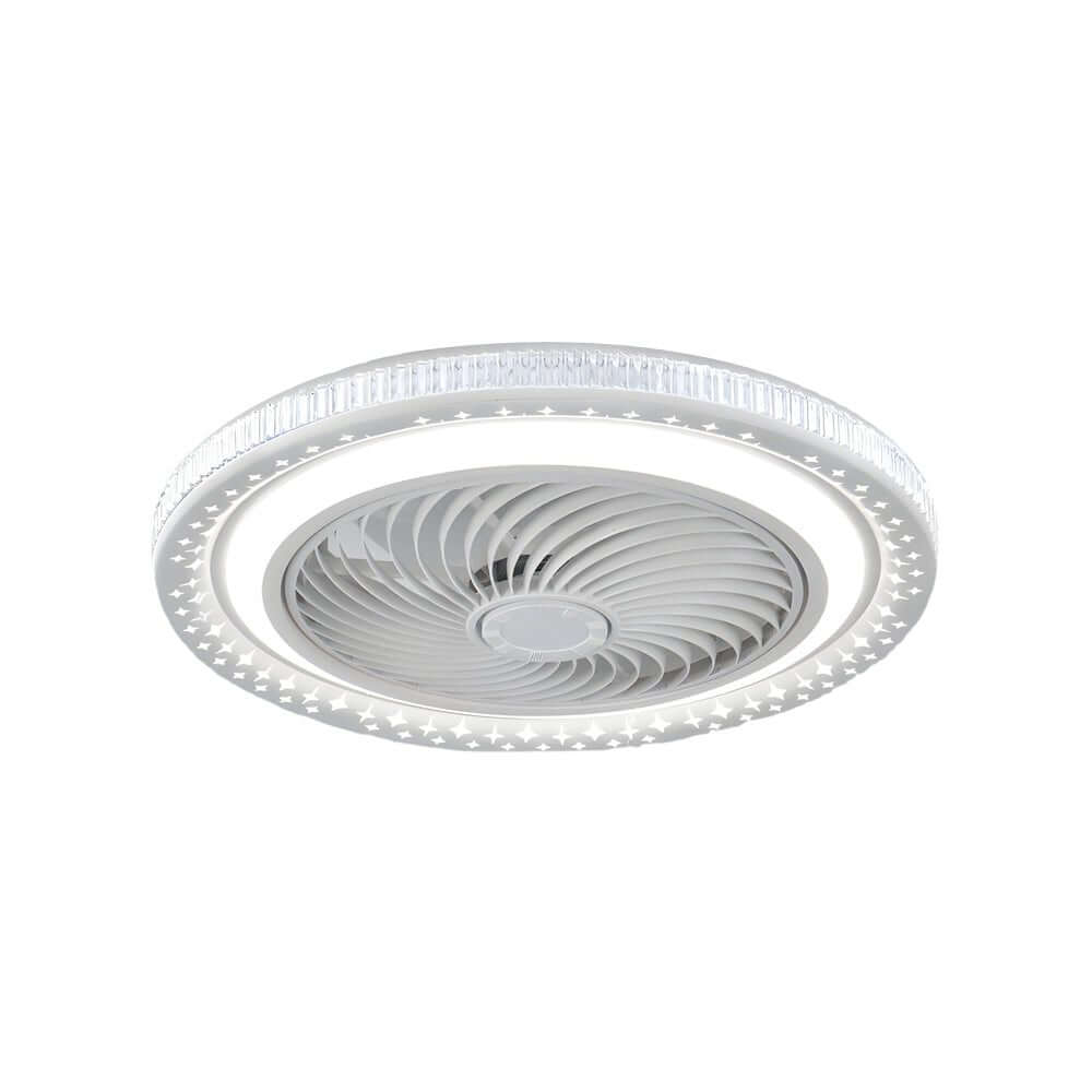 19.7" Modern Bladeless Ceiling Fan with LED Light and Remote