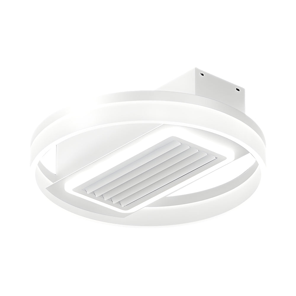 Modern Bladeless Ceiling Fan with LED Light & Remote - 6 Speeds