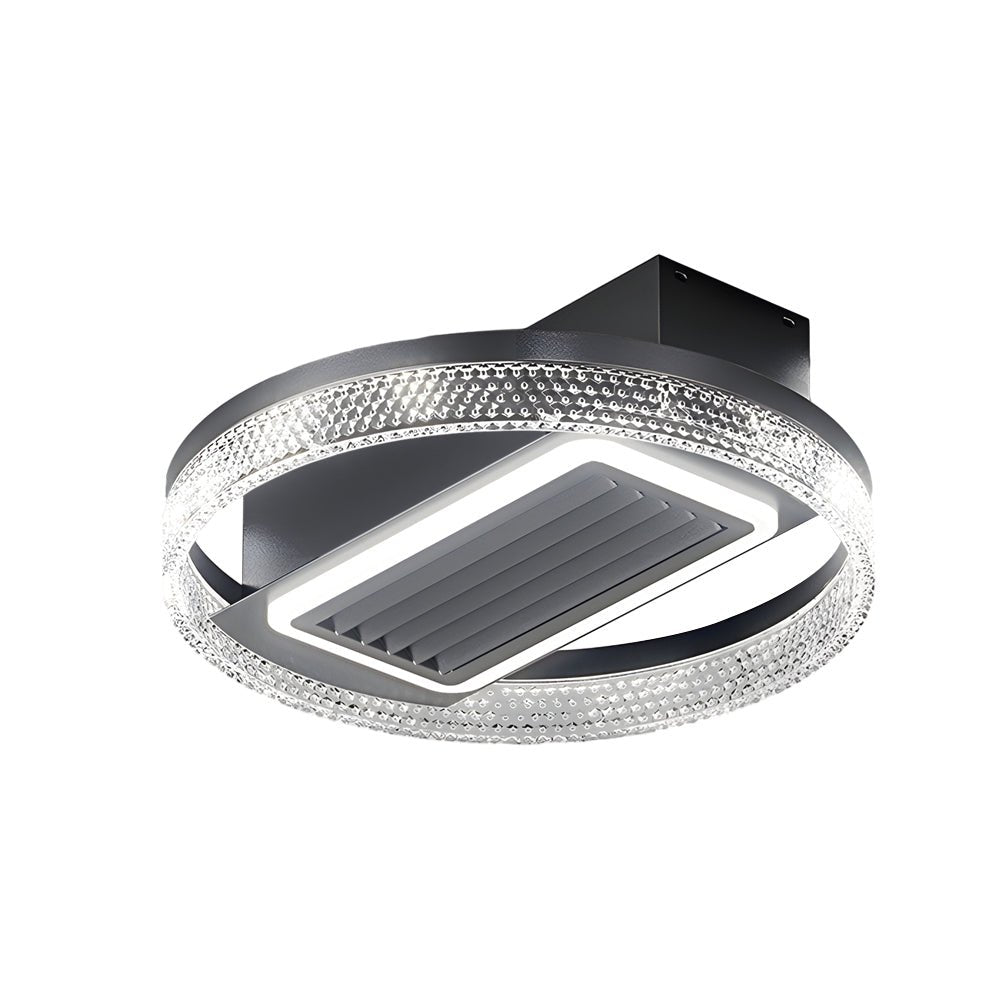 Modern Bladeless Ceiling Fan with LED Light & Remote - 6 Speeds