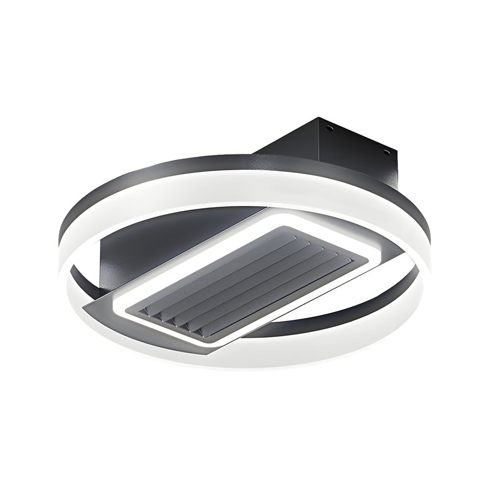 Modern Bladeless Ceiling Fan with LED Light & Remote - 6 Speeds