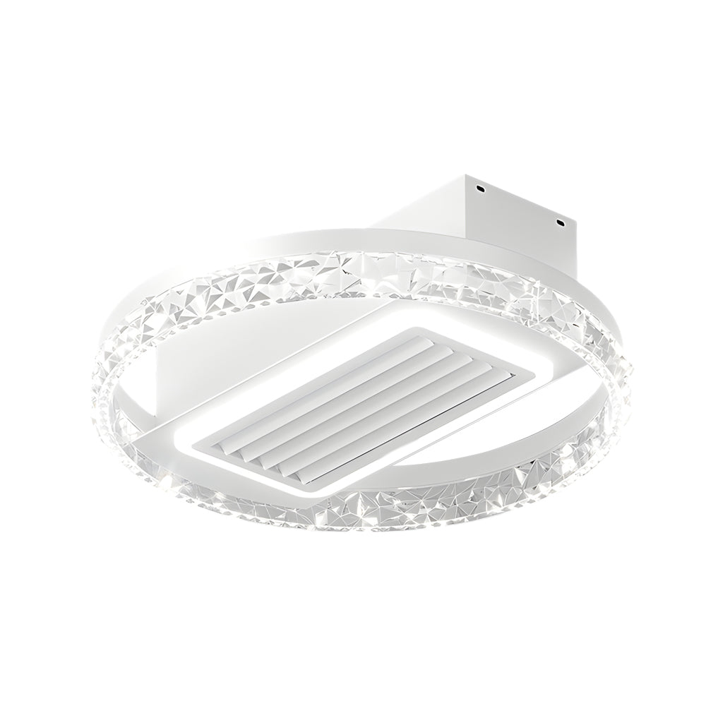 Modern Bladeless Ceiling Fan with LED Light & Remote - 6 Speeds