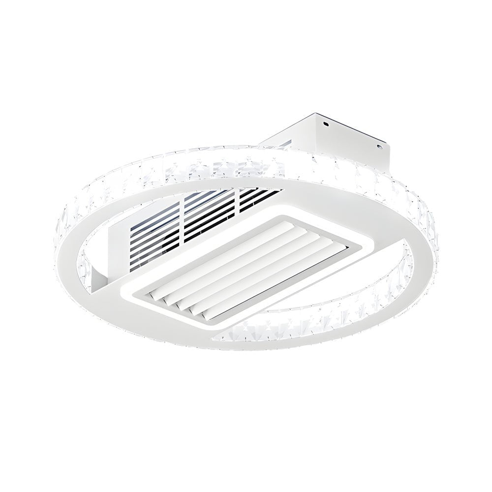 Modern Bladeless Ceiling Fan with LED Light & Remote - 6 Speeds