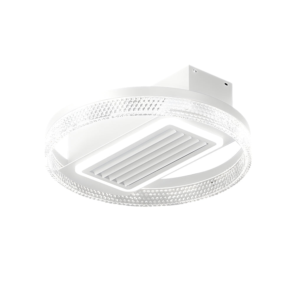 Modern Bladeless Ceiling Fan with LED Light & Remote - 6 Speeds