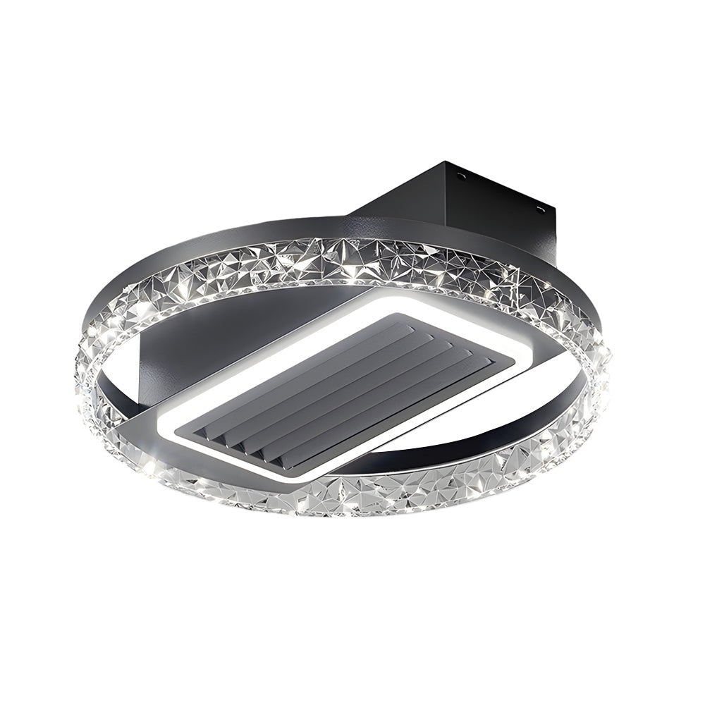 Modern Bladeless Ceiling Fan with LED Light & Remote - 6 Speeds