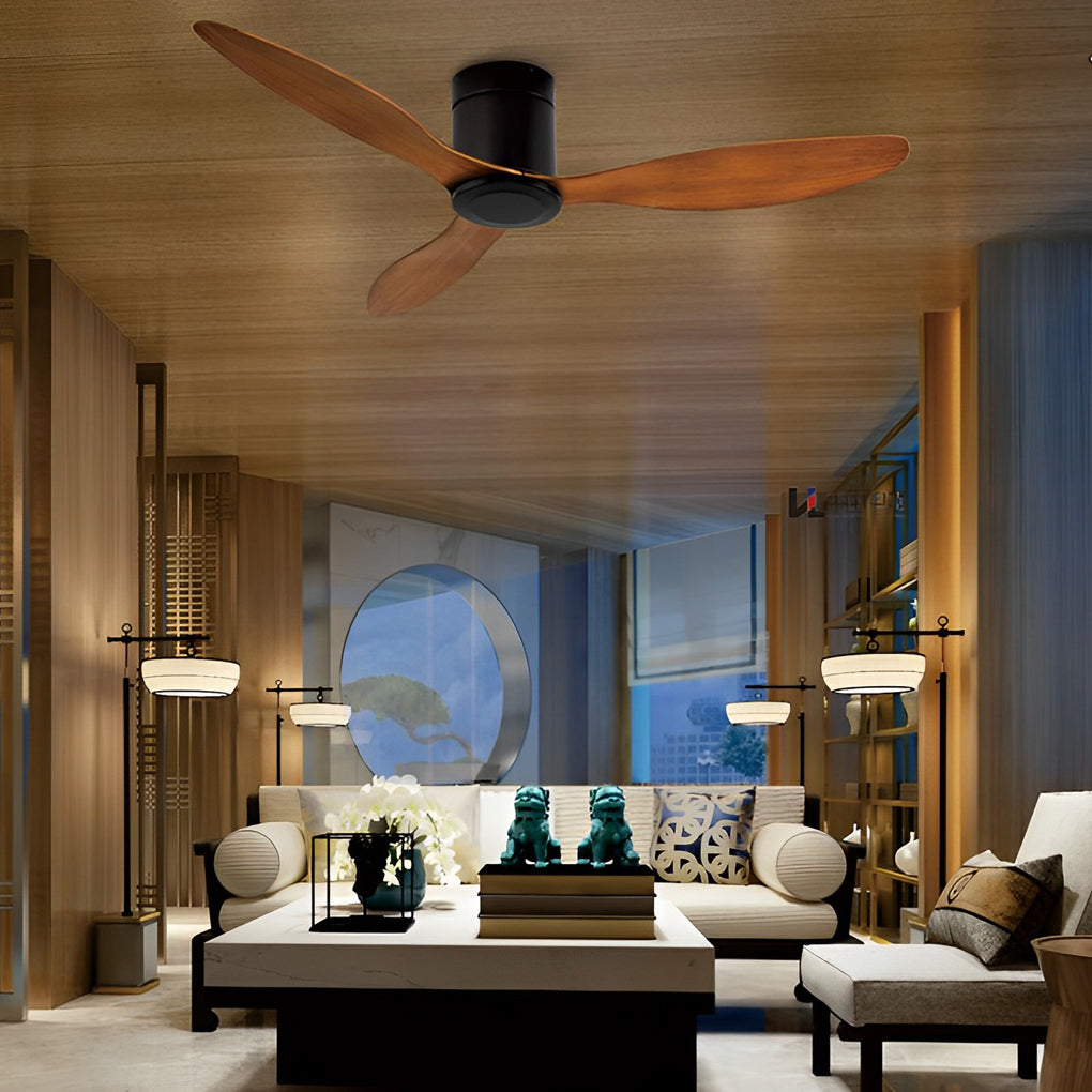 3-Blade Dimmable Ceiling Fan Light with Remote Control