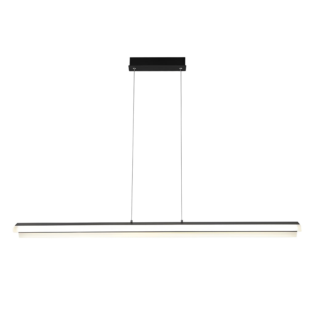 Modern Linear LED Pendant Light – Metal & Acrylic Neutral White