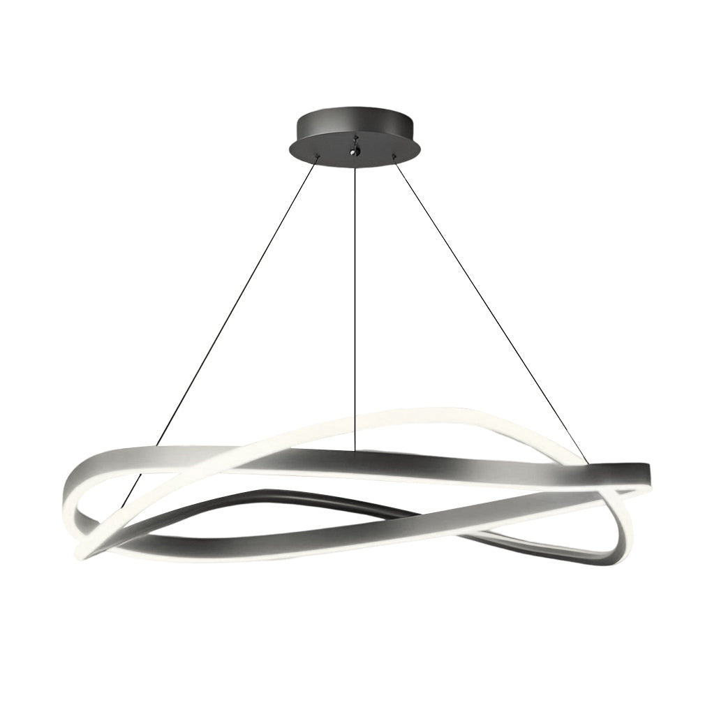 Wave Ring Chandelier Modern Dimmable LED Pendant Light