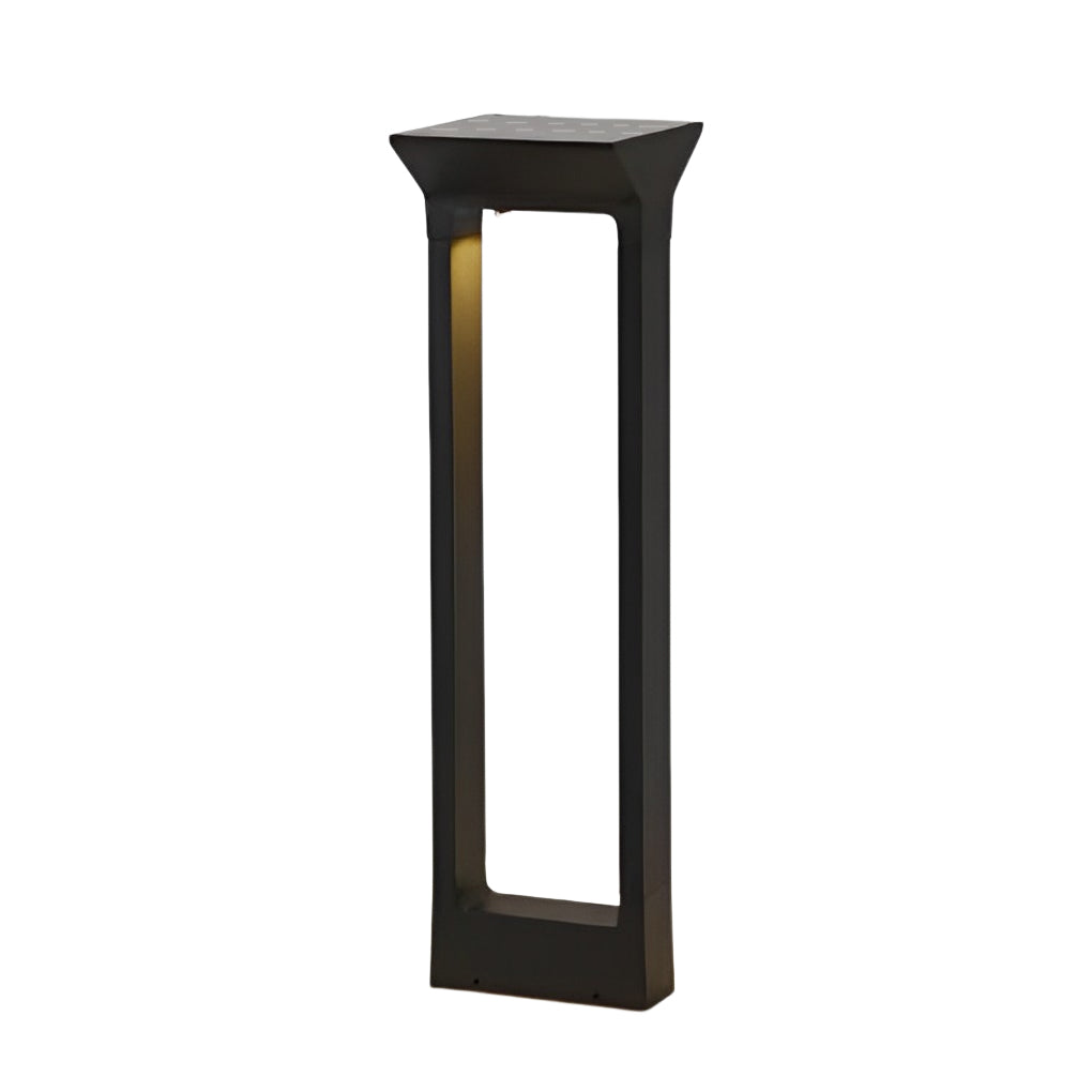 Modern Door-Shaped LED Solar Pathway Lights - Die-Cast Aluminum