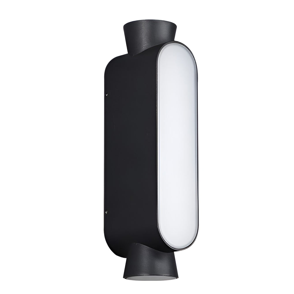 Black Aluminum Up Down Outdoor Wall Sconce IP65 Waterproof LED
