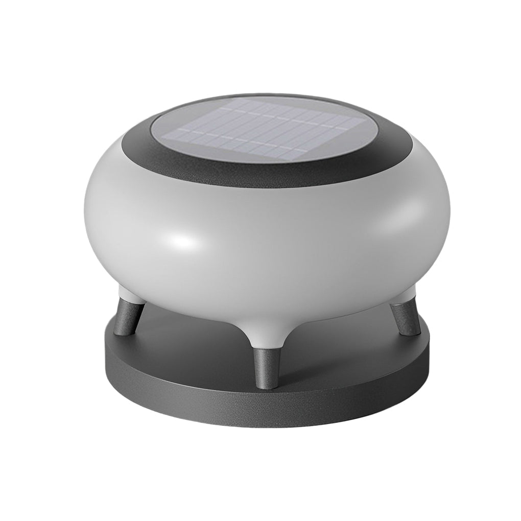Solar Drum Post Light – Modern Waterproof IP65 LED Outdoor Fence