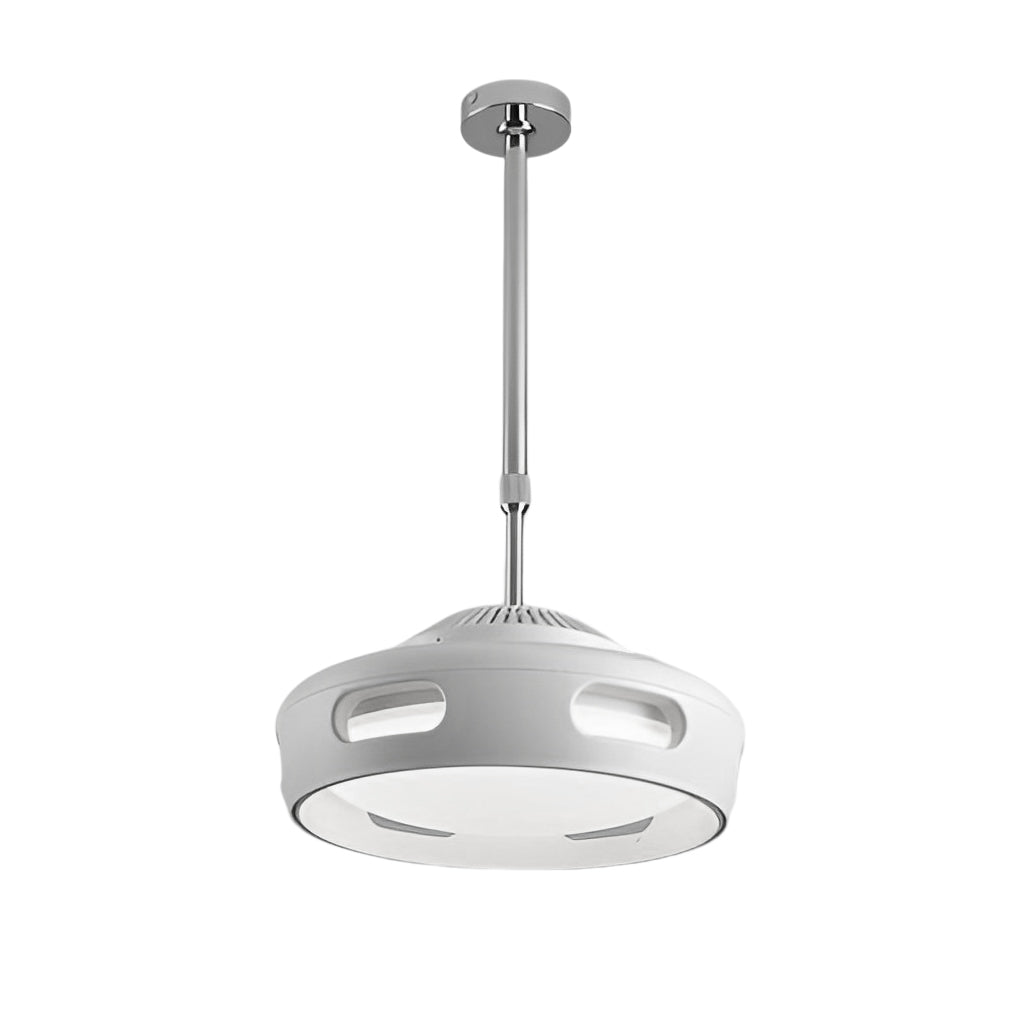 Smart Dimmable Bladeless Ceiling Fan Light with LED - White
