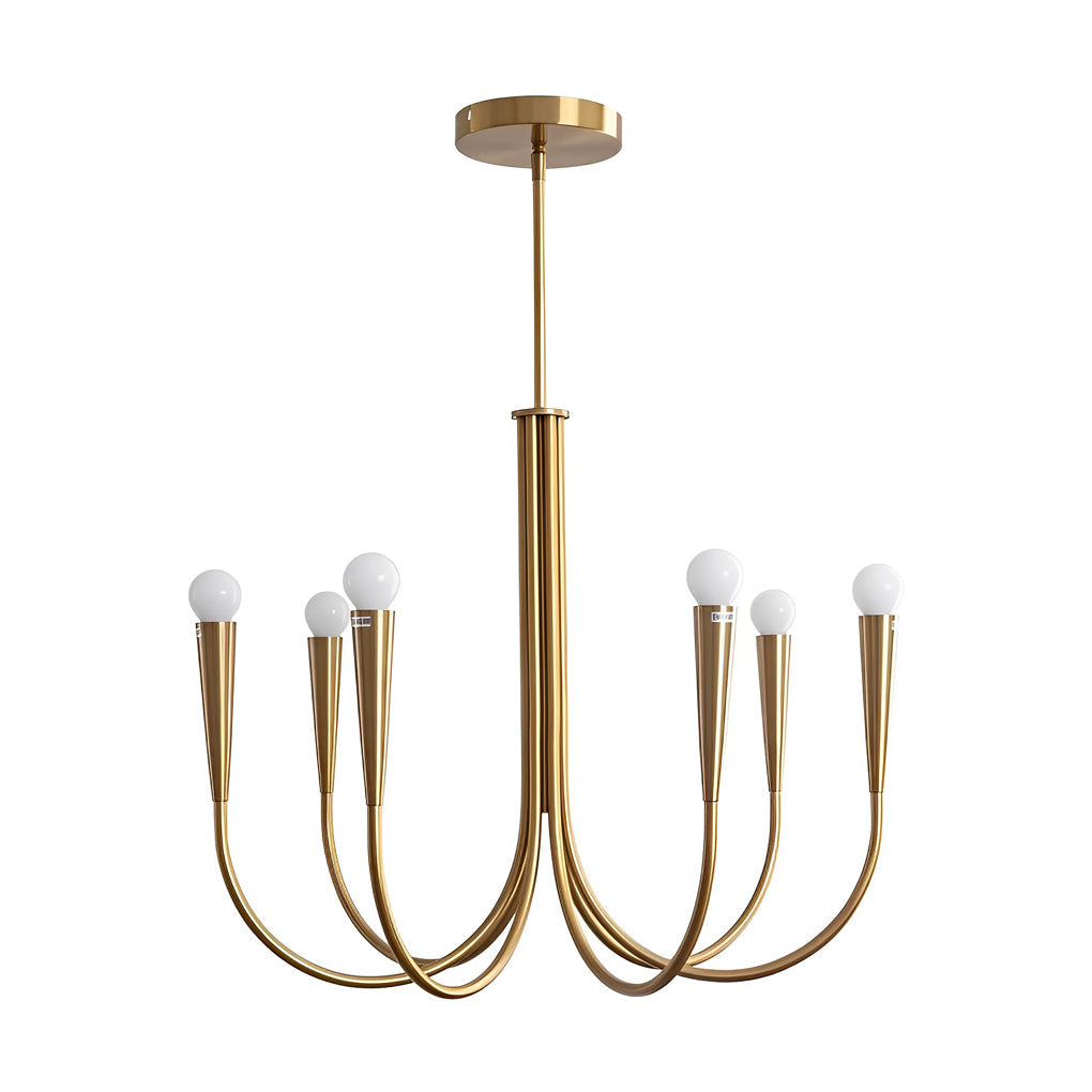 Retro Candlelight Chandelier with 3-Step Dimming LED