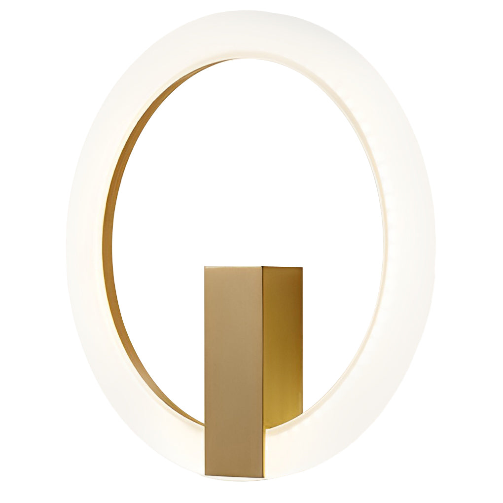 Modern Dimmable LED Circle Wall Sconce with Remote Control