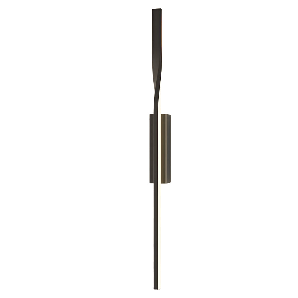 Modern Linear LED Wall Sconce in Black Iron | Minimalist Design