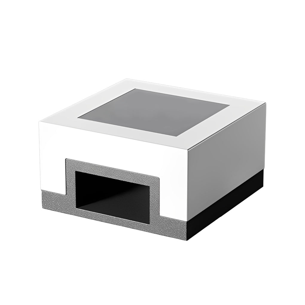 Modern Square Solar Post Cap Light – Stainless Steel & PE