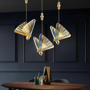 Butterfly Multi-Color Metal Acrylic LED Pendant Light
