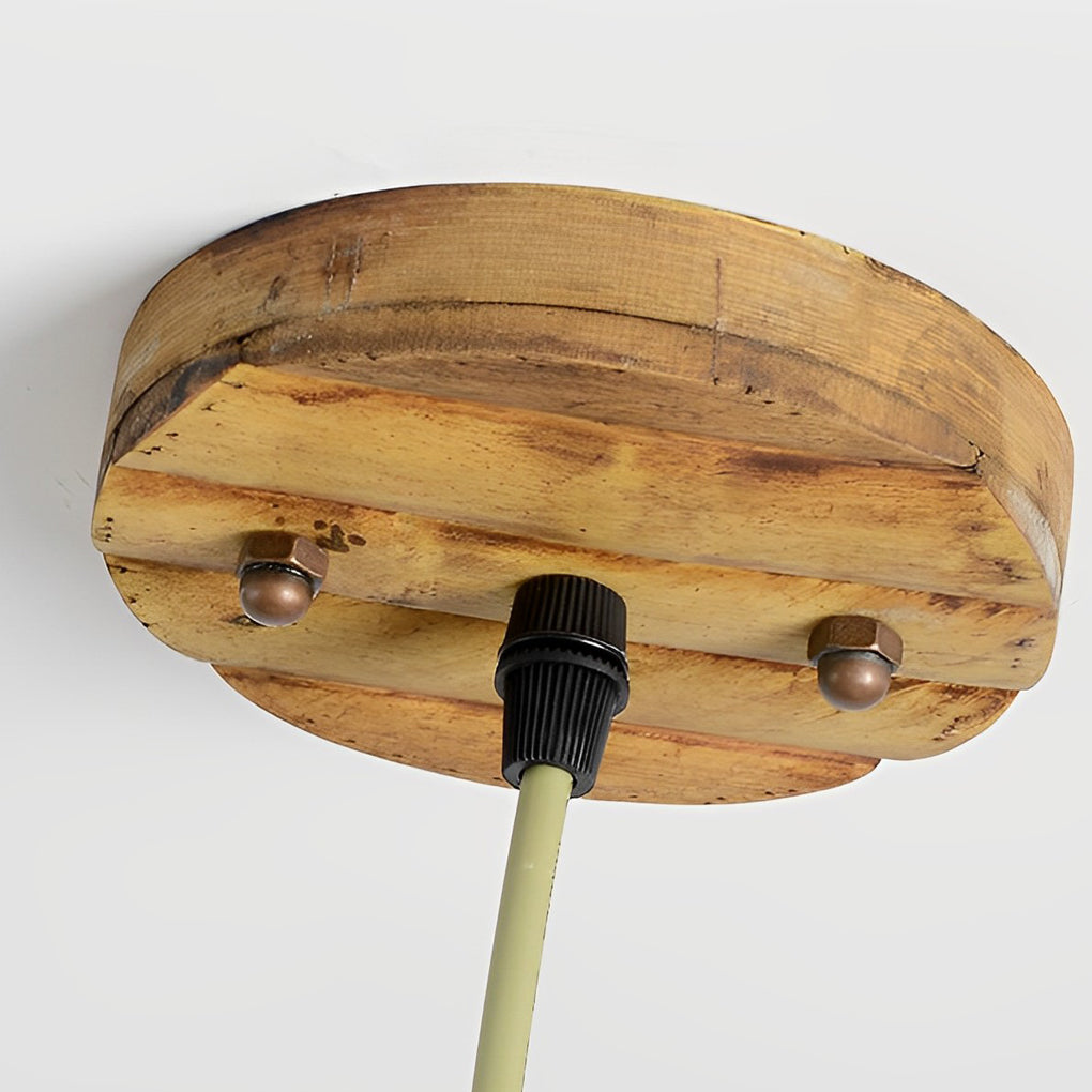 Bamboo Woven Pendant Light – Farmhouse Rustic Ceiling Lamp