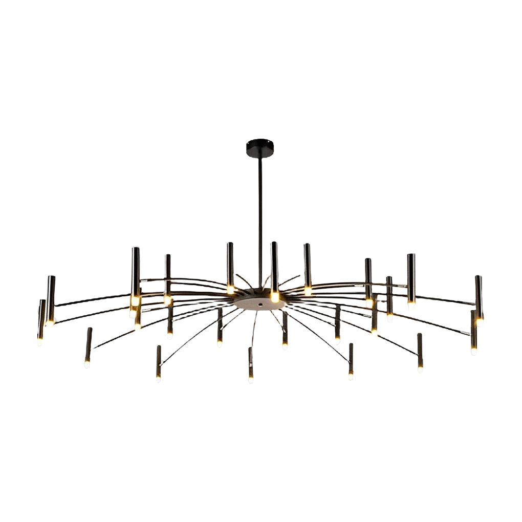 Adjustable Metal LED Minimalist Chandelier with 3-Step Dimming