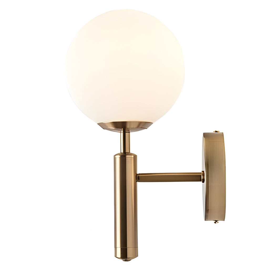 Modern Glass Ball Wall Sconce with LED Light – Nordic Style