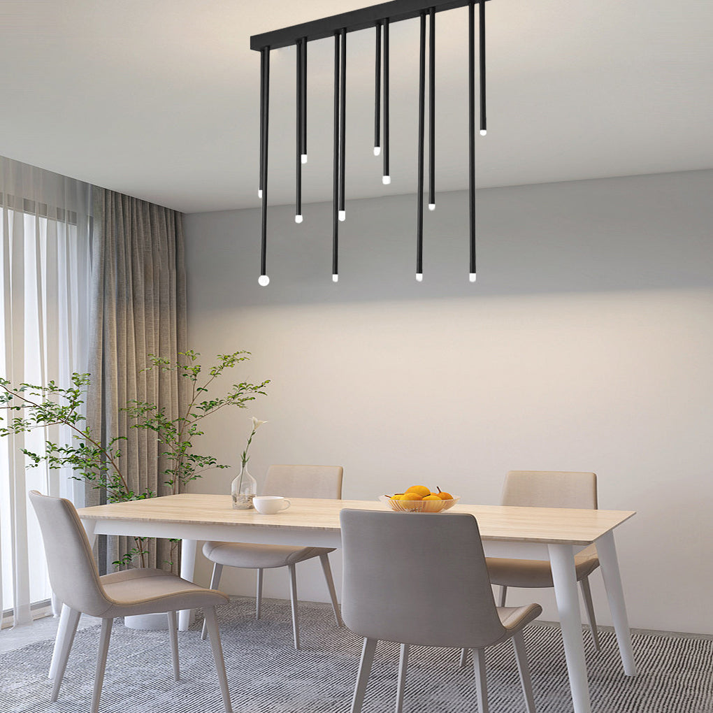 Linear Modern LED Flush Mount Ceiling Light with Wireless Control