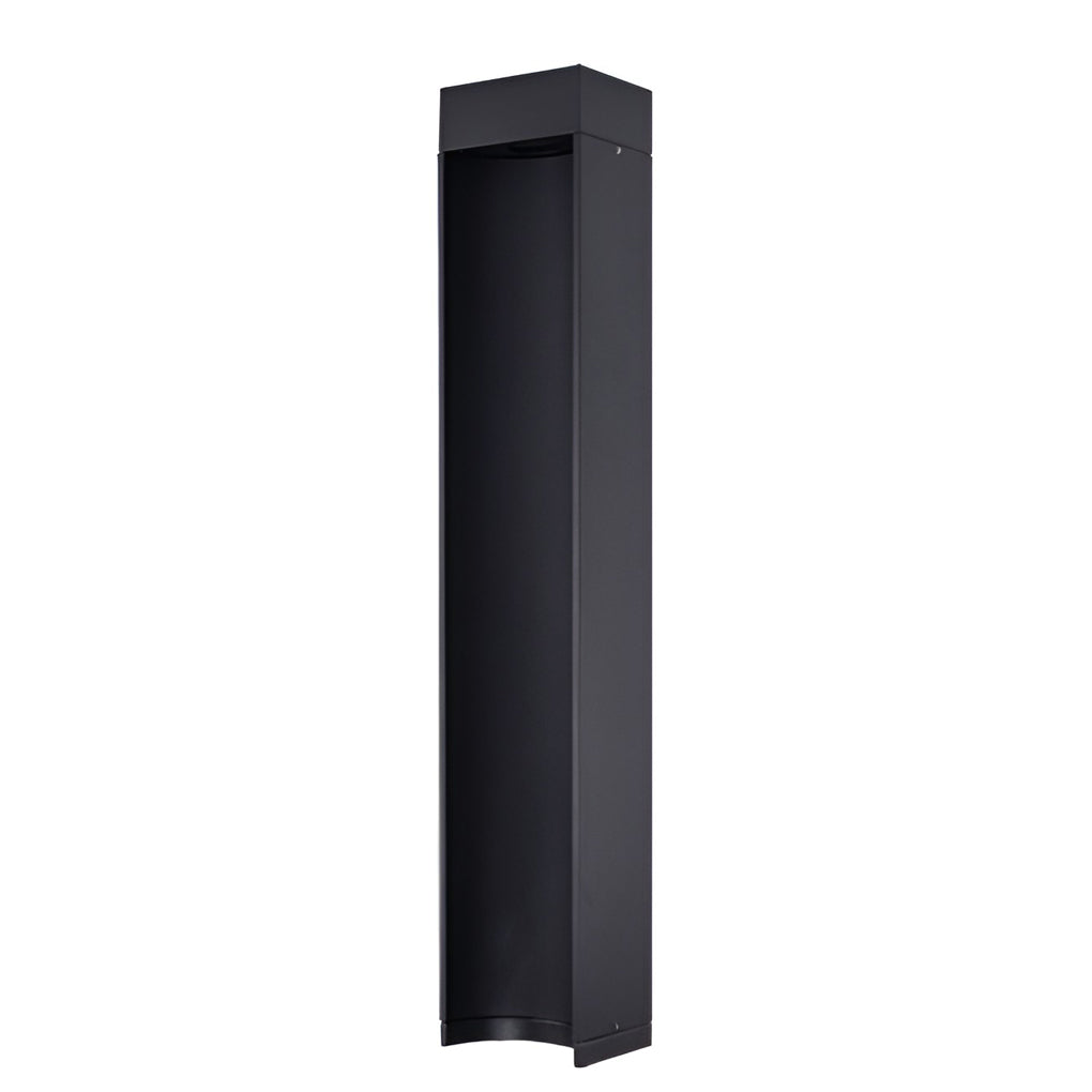 Modern Black LED Outdoor Lawn Light - Industrial Style Aluminum