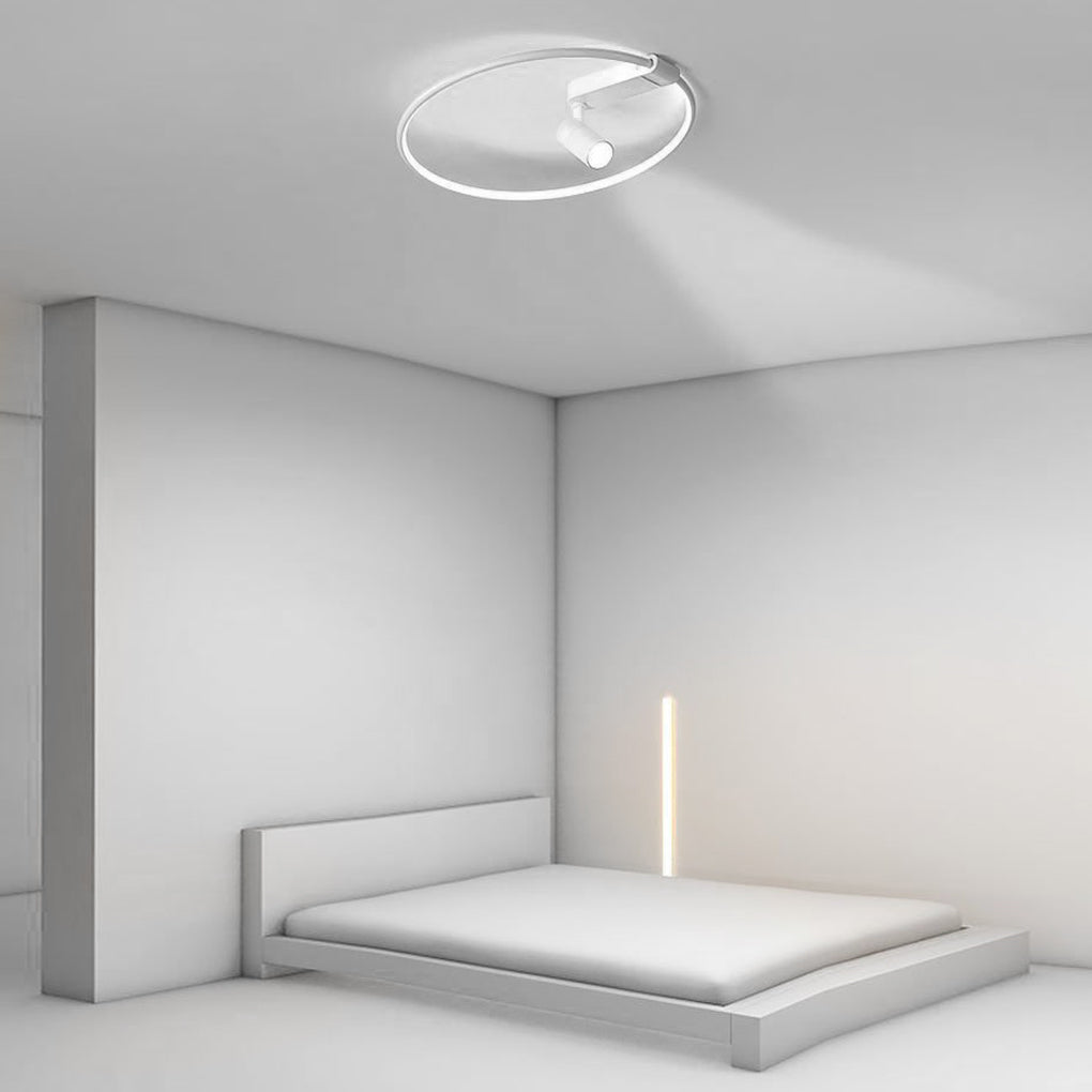 16" Dimmable Flush Mount Spotlight with Adjustable Track Lights