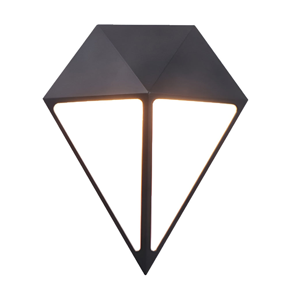 Geometric LED Outdoor Wall Light - Waterproof Aluminum Black