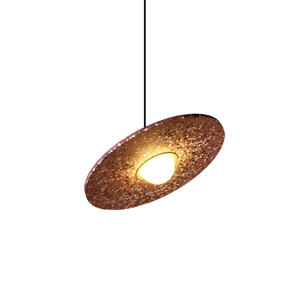 Terrazzo Glass Sphere Pendant Light - Modern Industrial Style