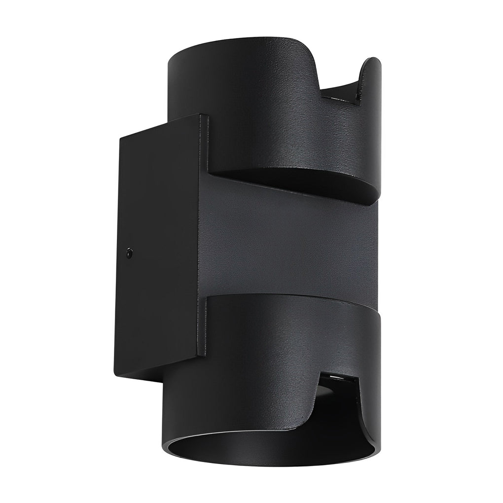 Modern Black Aluminum Waterproof Up Down LED Outdoor Wall Light