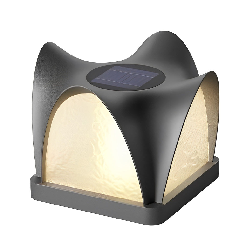 Modern Solar Post Cap Light - IP65 Waterproof Outdoor LED