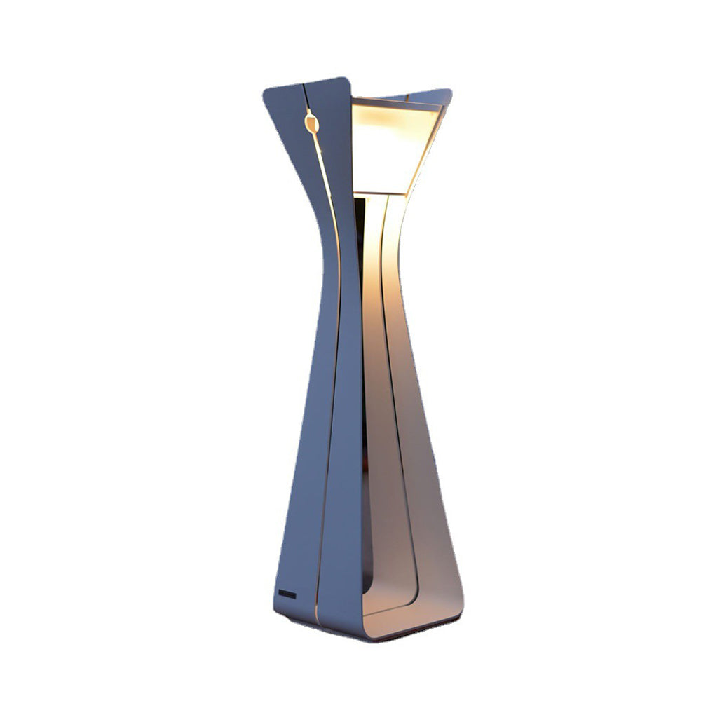 Modern Solar Pathway Lights - Stainless Steel & Glass Outdoor